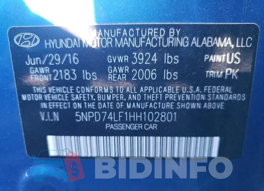 5NPD74LF1HH102801 Photo# 10