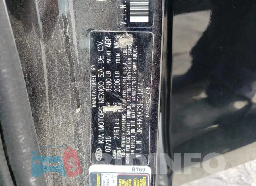 3KPFK4A73HE018941 Photo# 10
