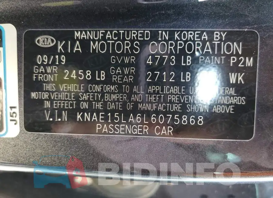KNAE15LA6L6075868 Photo# 10