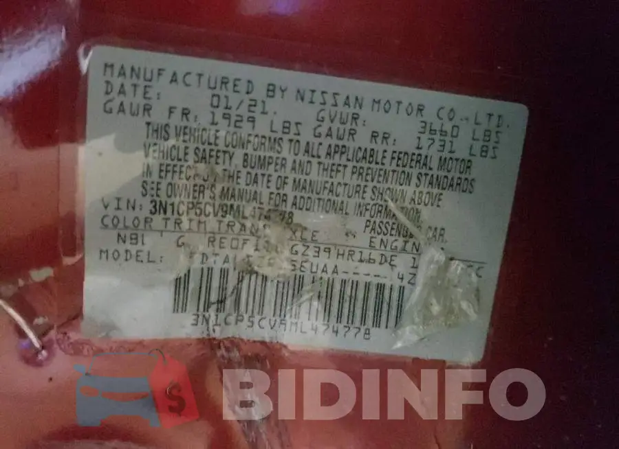 3N1CP5CV9ML474778 Photo# 10