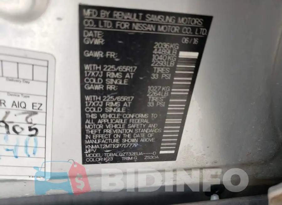 KNMAT2MT1GP717777 Photo# 10