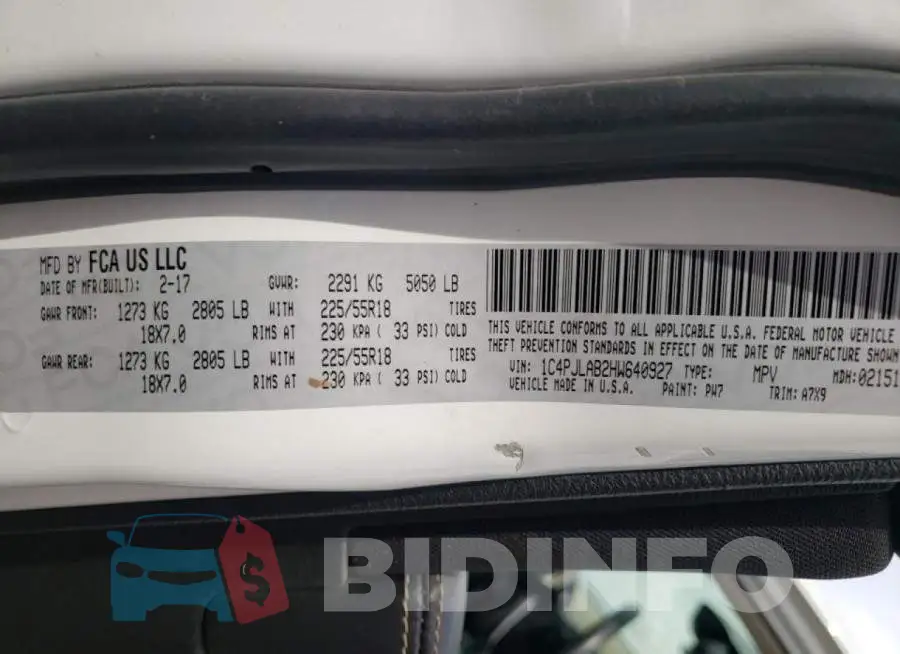 1C4PJLAB2HW640927 Photo# 10