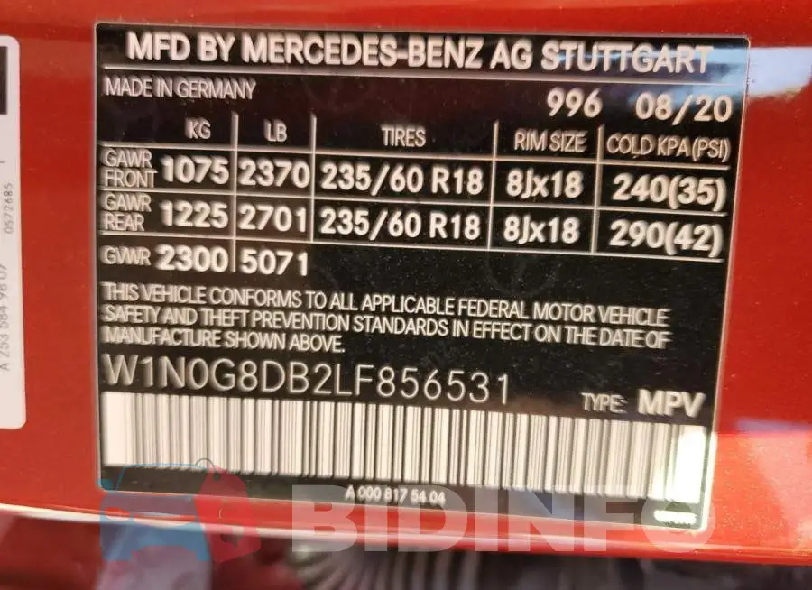 W1N0G8DB2LF856531 Photo# 10
