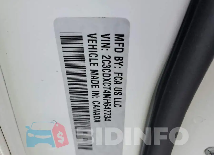 2C3CDXCT4MH647734 Photo# 10