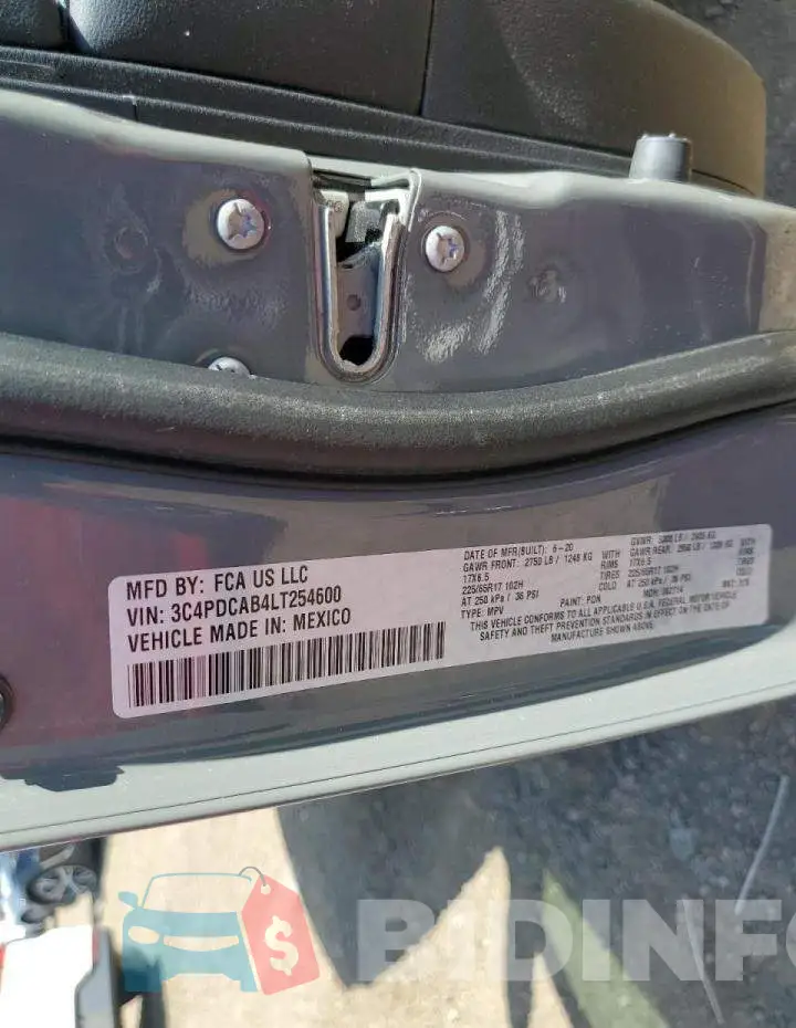 3C4PDCAB4LT254600 Photo# 10