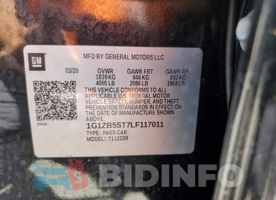 1G1ZB5ST7LF117011 Photo# 10