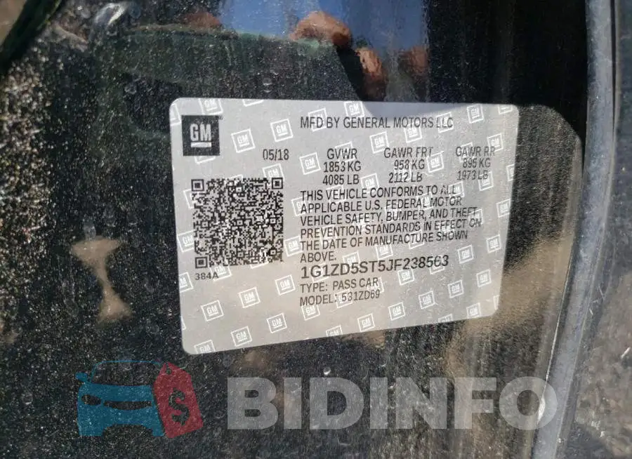 1G1ZD5ST5JF238563 Photo# 10