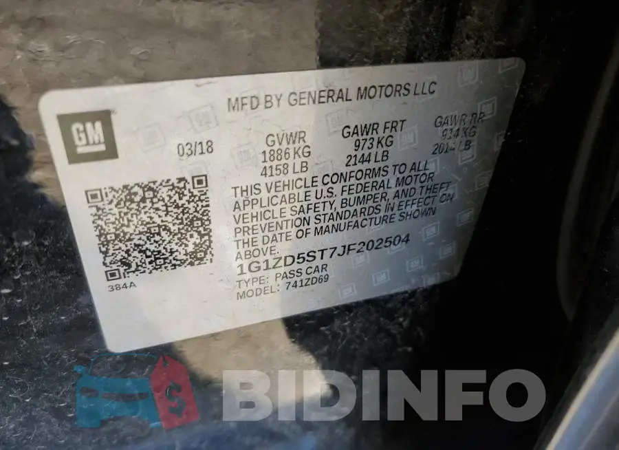 1G1ZD5ST7JF202504 Photo# 10