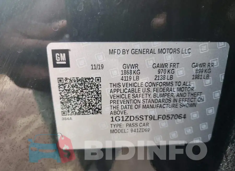 1G1ZD5ST9LF057064 Photo# 10