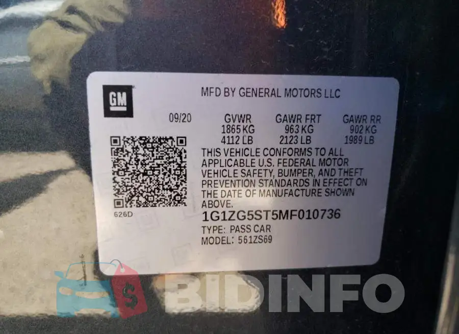 1G1ZG5ST5MF010736 Photo# 10
