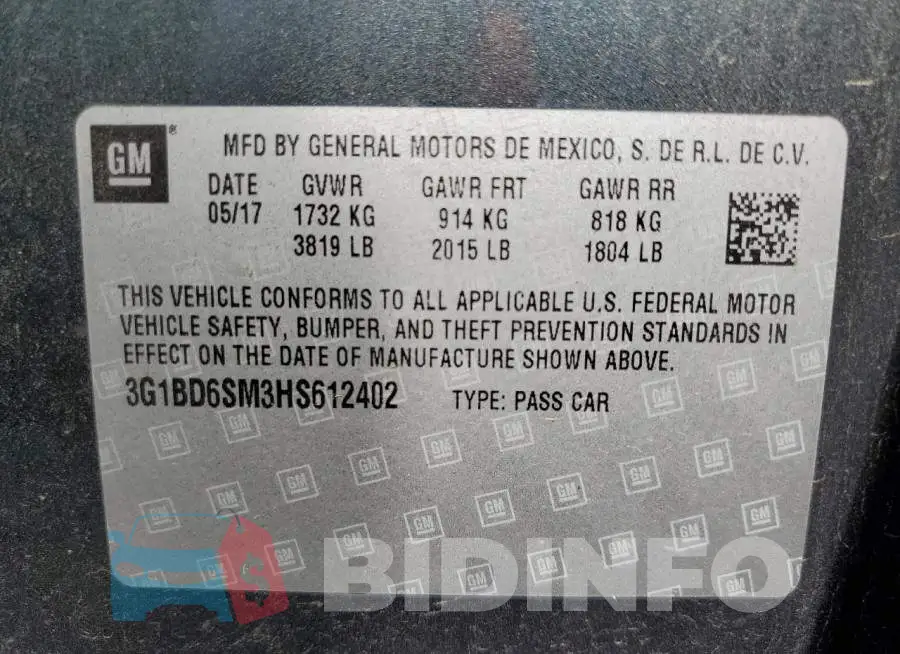 3G1BD6SM3HS612402 Photo# 10