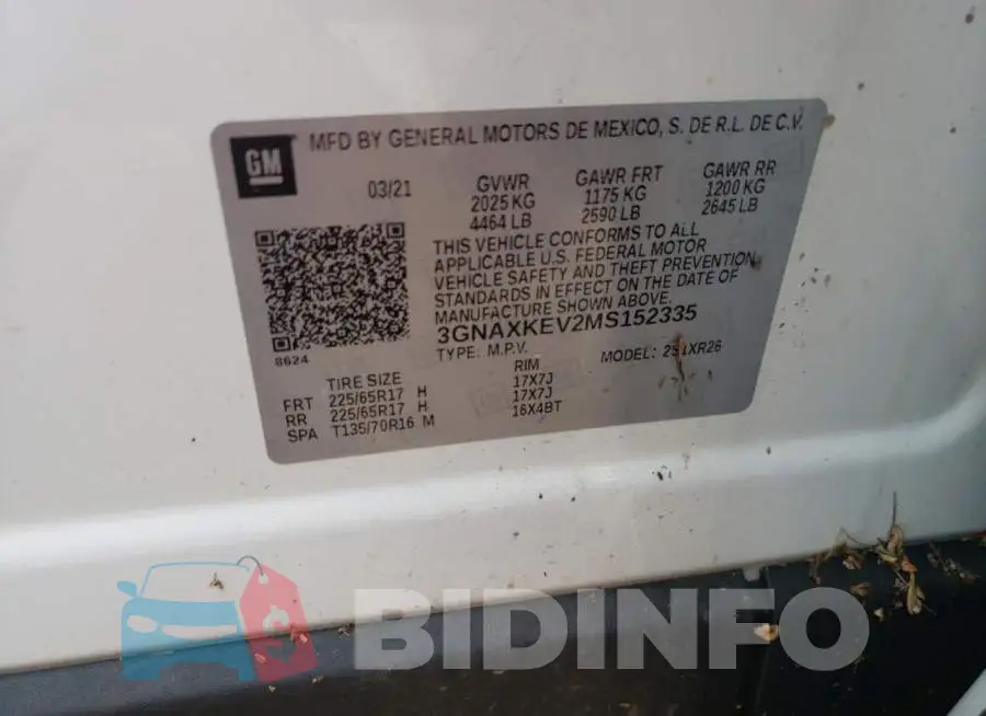 3GNAXKEV2MS152335 Photo# 10