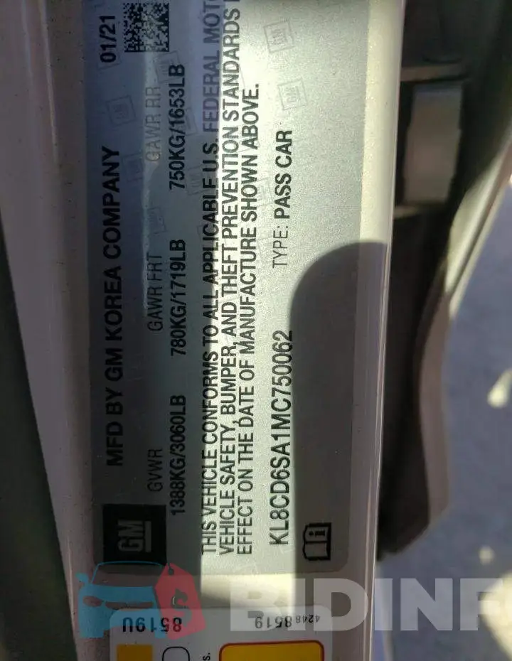 KL8CD6SA1MC750062 Photo# 12