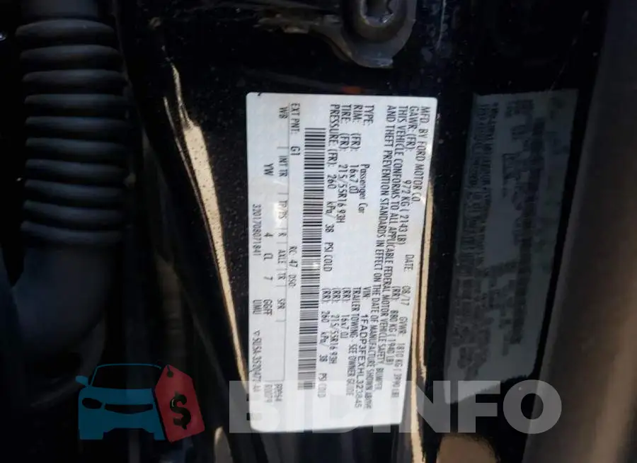 1FADP3FEXHL323845 Photo# 10