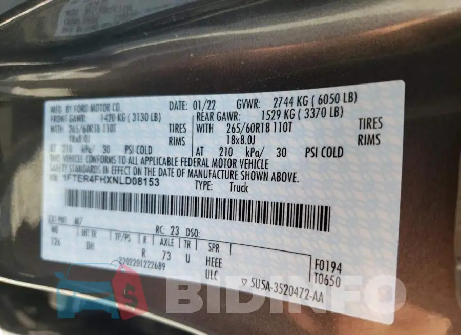 1FTER4FHXNLD08153 Photo# 10