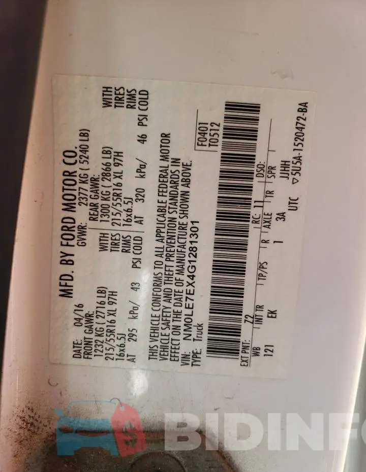 NM0LE7EX4G1281301 Photo# 10