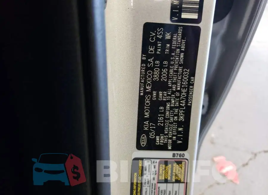 3KPFL4A70HE160032 Photo# 10