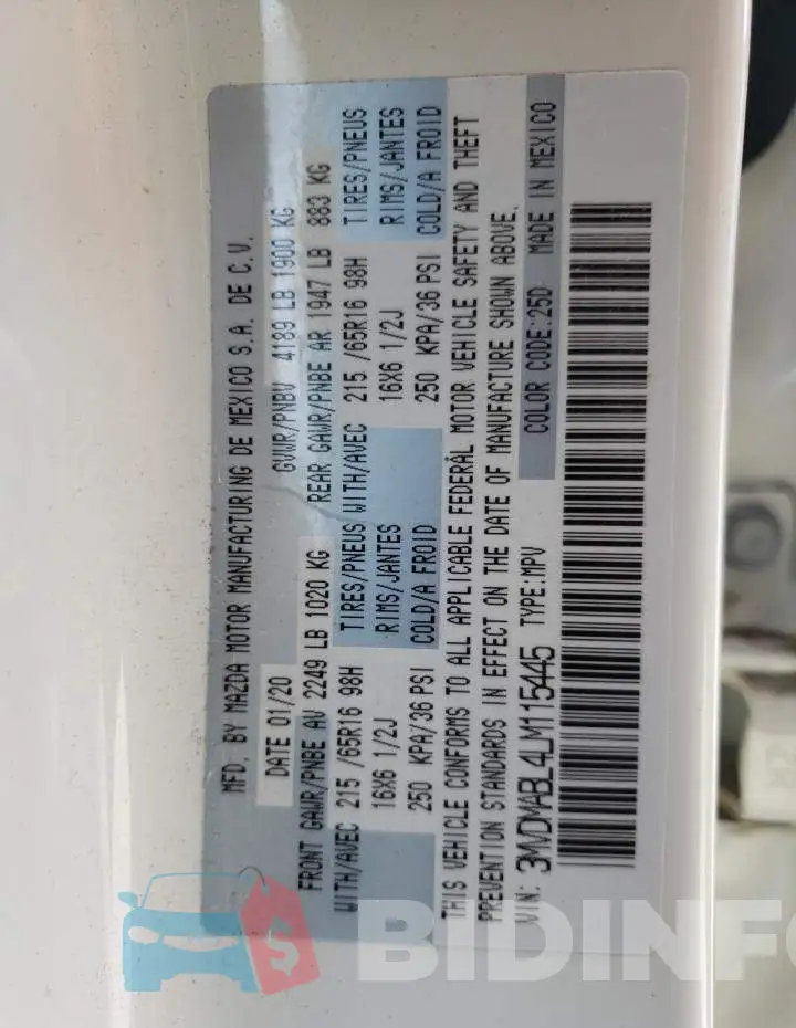 3MVDMABL4LM115445 Photo# 10
