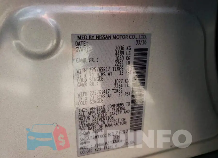 5N1AT2MTXGC817637 Photo# 10