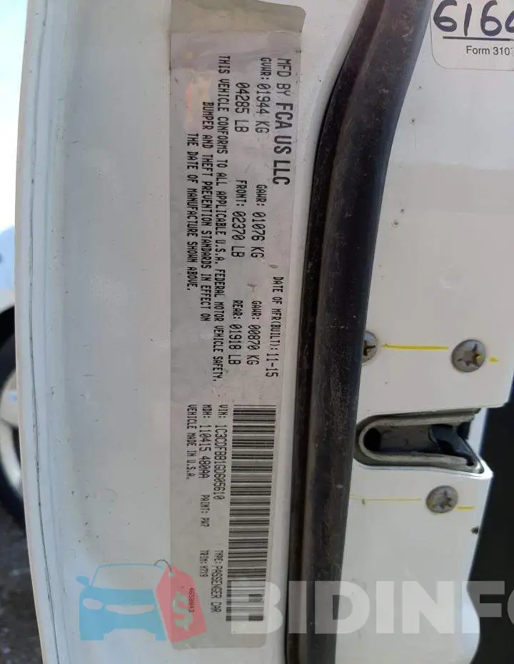 1C3CDFBB1GD605610 Photo# 10