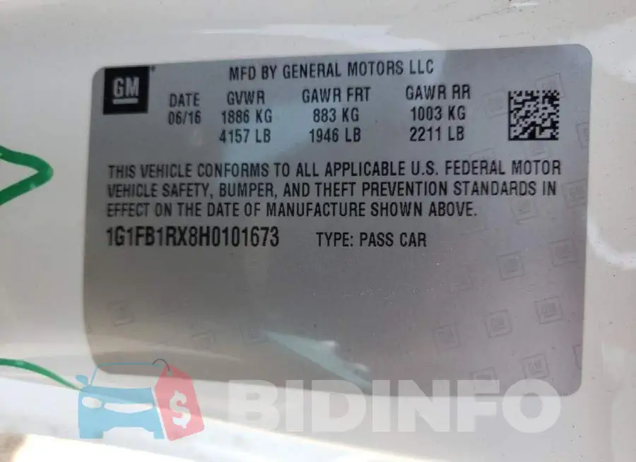 1G1FB1RX8H0101673 Photo# 10