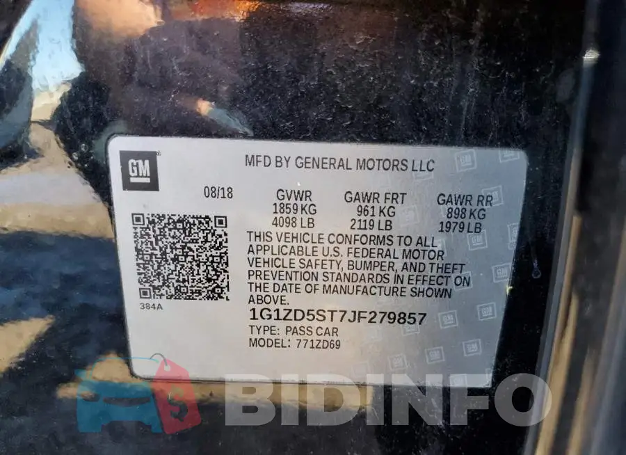 1G1ZD5ST7JF279857 Photo# 10
