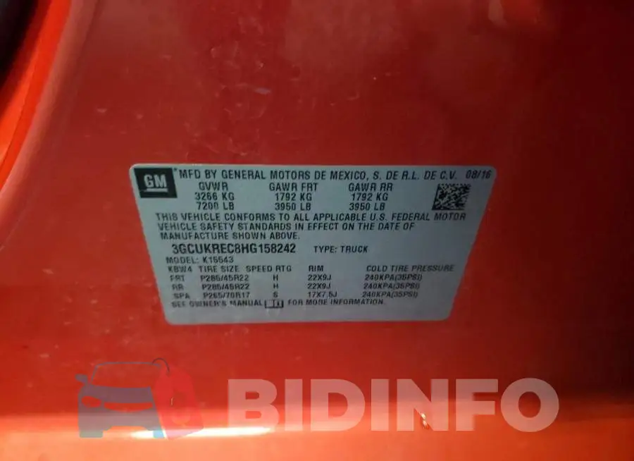 3GCUKREC8HG158242 Photo# 10