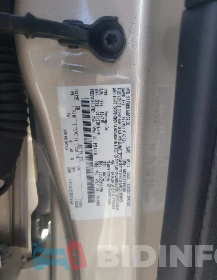 1FADP3F23HL275224 Photo# 10
