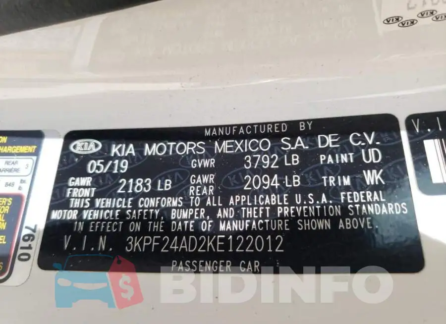 3KPF24AD2KE122012 Photo# 10