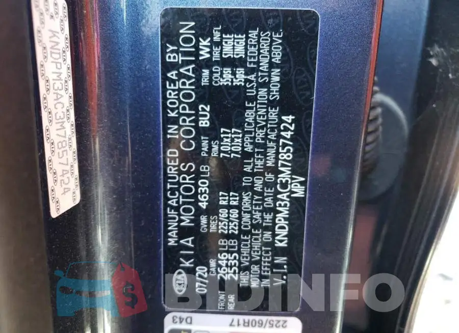 KNDPM3AC3M7857424 Photo# 10