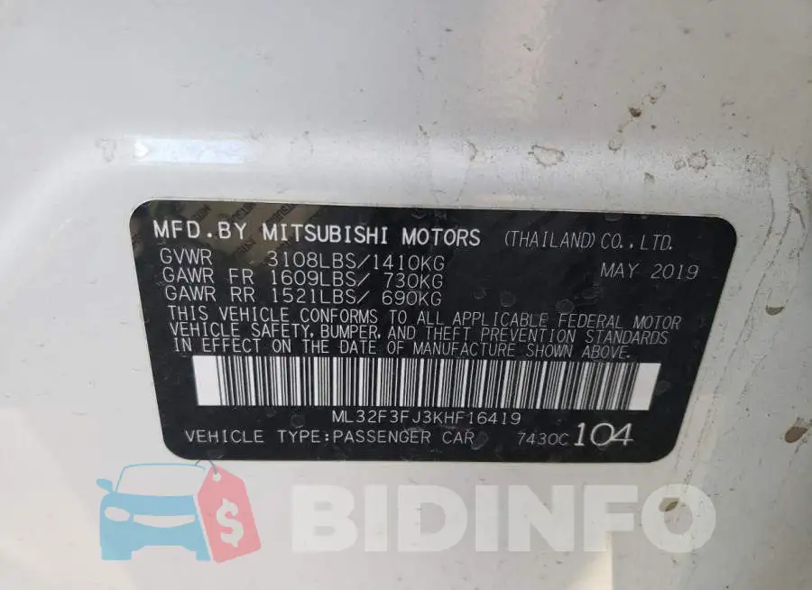 ML32F3FJ3KHF16419 Photo# 10