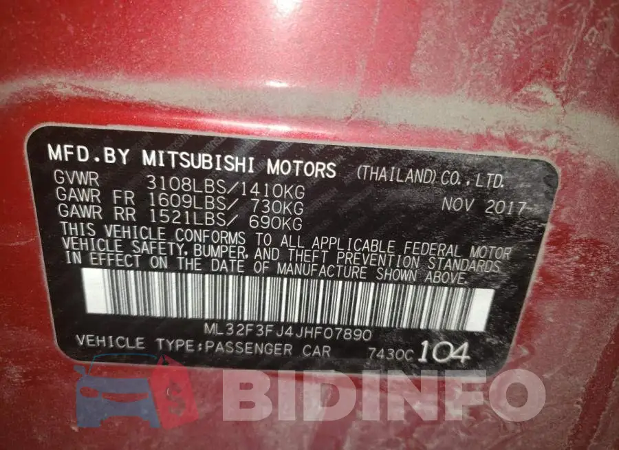 ML32F3FJ4JHF07890 Photo# 10