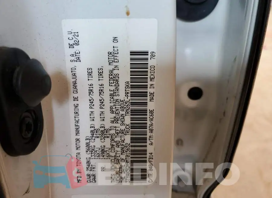 3TYAX5GN9MT015652 Photo# 10