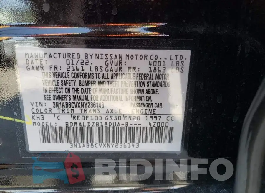 3N1AB8CVXNY236143 Photo# 10