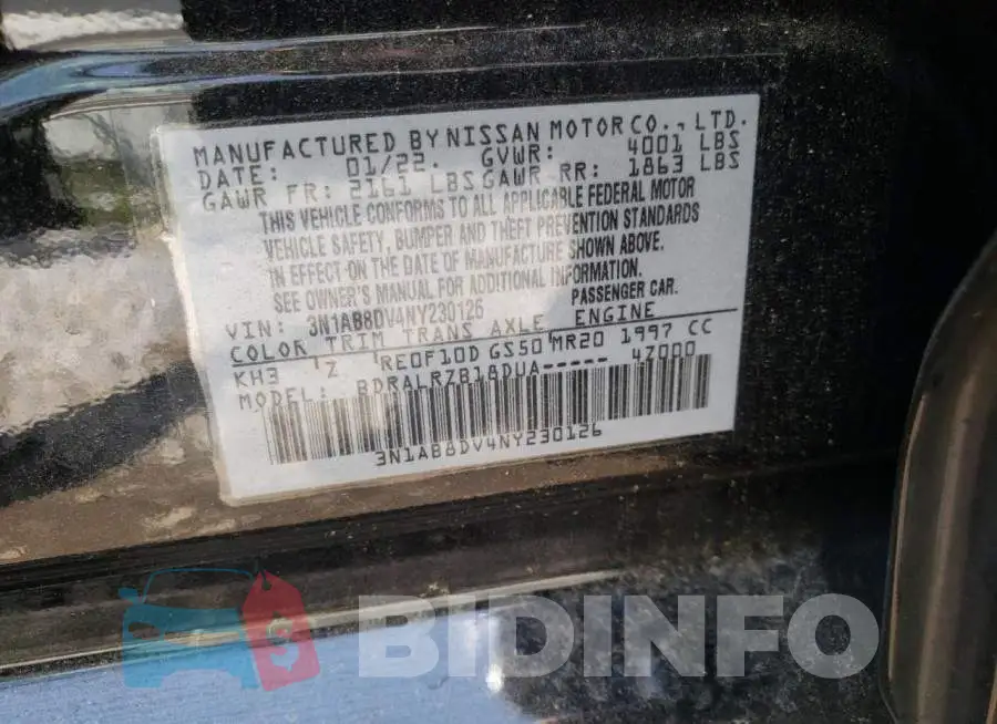 3N1AB8DV4NY230126 Photo# 10