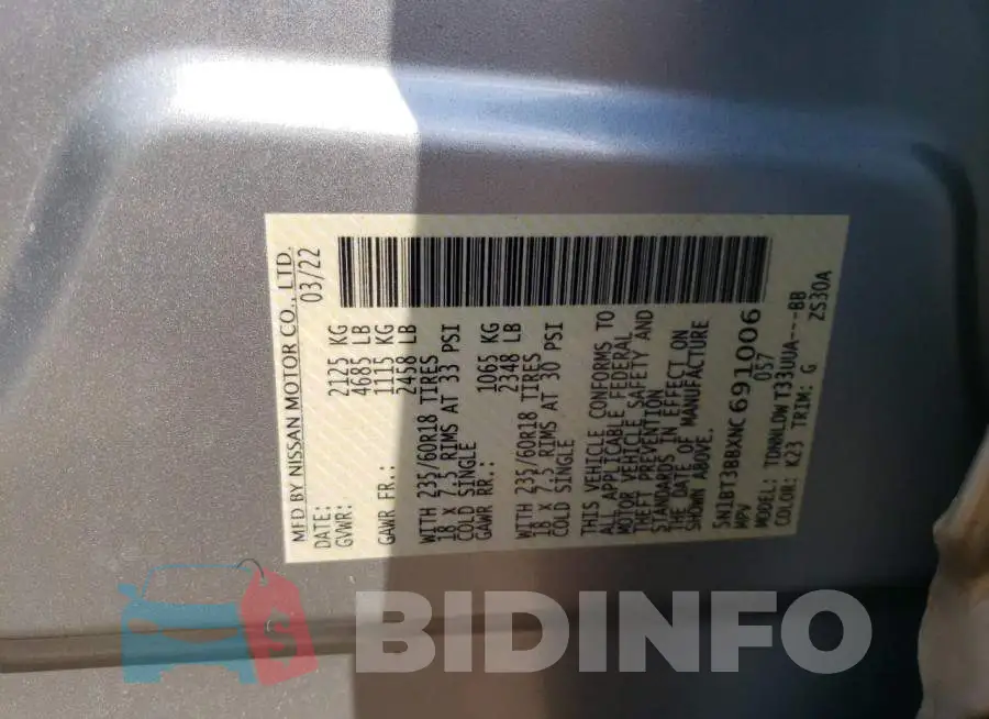 5N1BT3BBXNC691006 Photo# 10