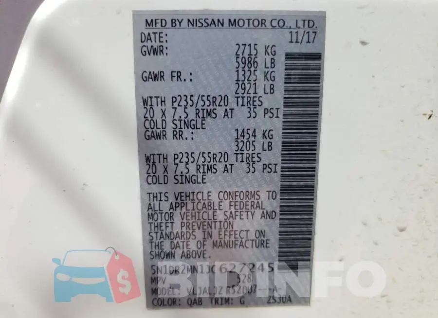 5N1DR2MN1JC627245 Photo# 10