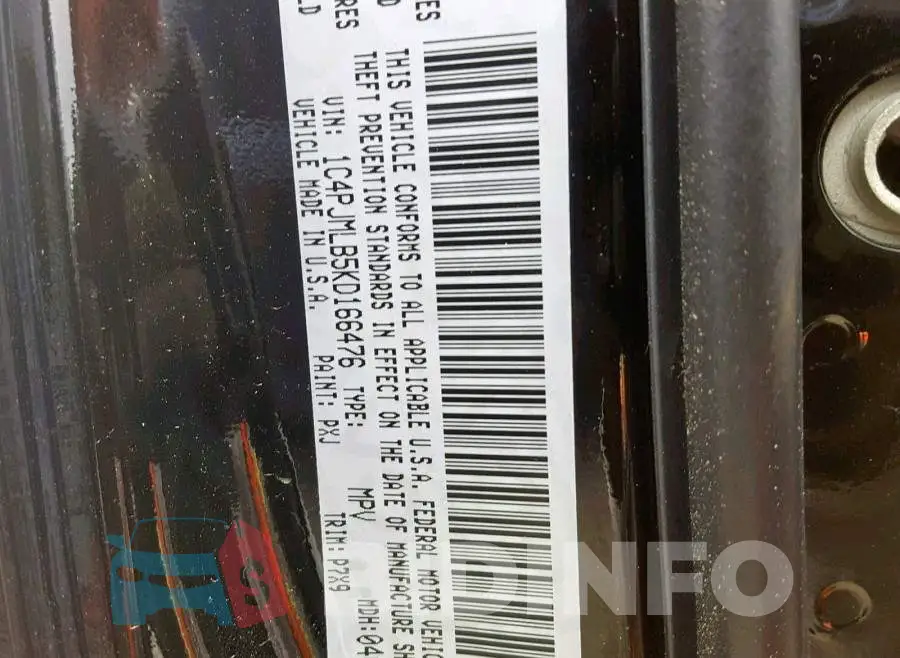 1C4PJMLB5KD166476 Photo# 10