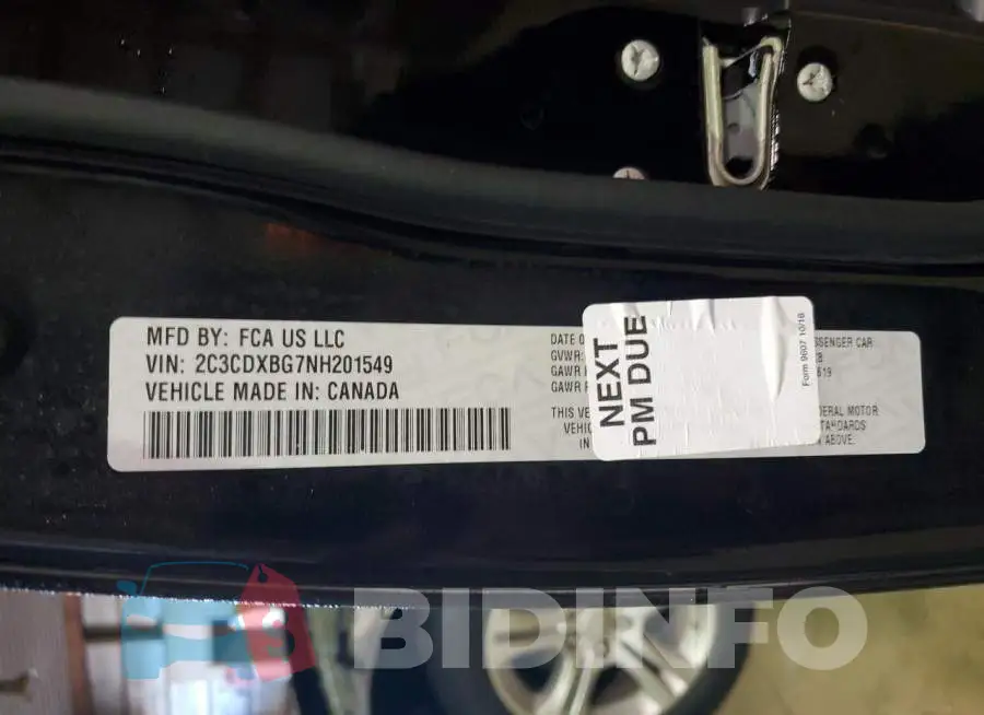 2C3CDXBG7NH201549 Photo# 10