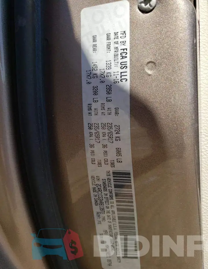 2C4RC1CG3HR613972 Photo# 10