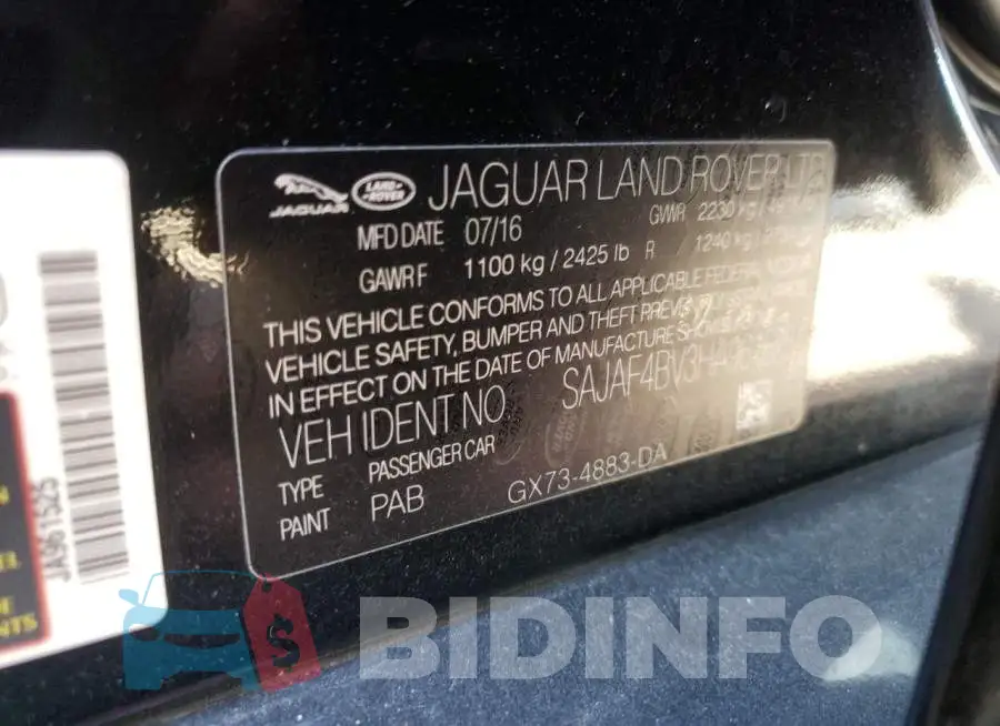 SAJAF4BV3HA961525 Photo# 10