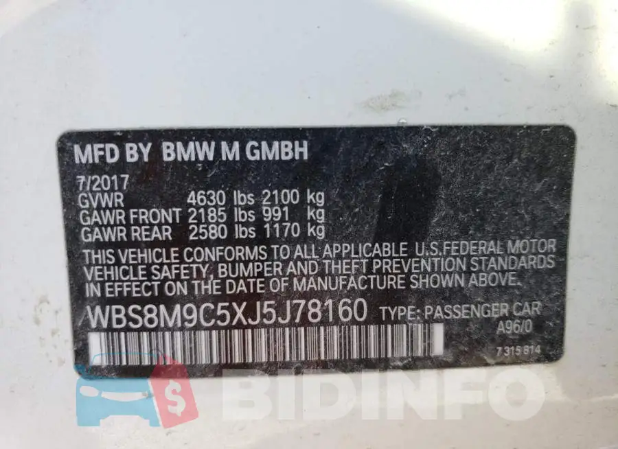 WBS8M9C5XJ5J78160 Photo# 10