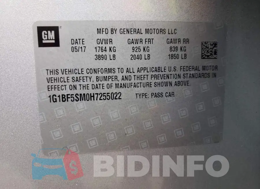 1G1BF5SM0H7255022 Photo# 10