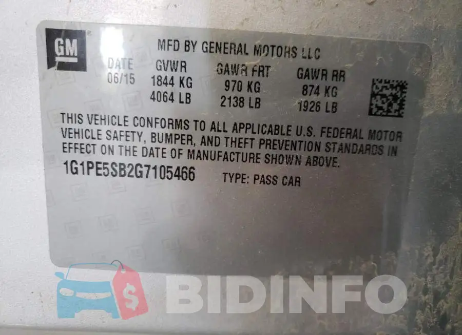 1G1PE5SB2G7105466 Photo# 10