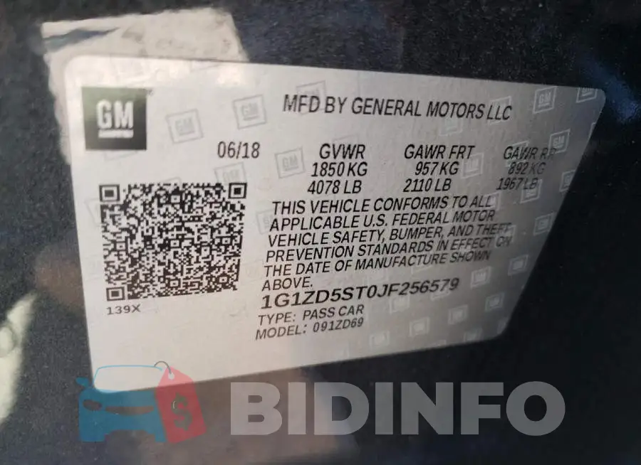 1G1ZD5ST0JF256579 Photo# 10