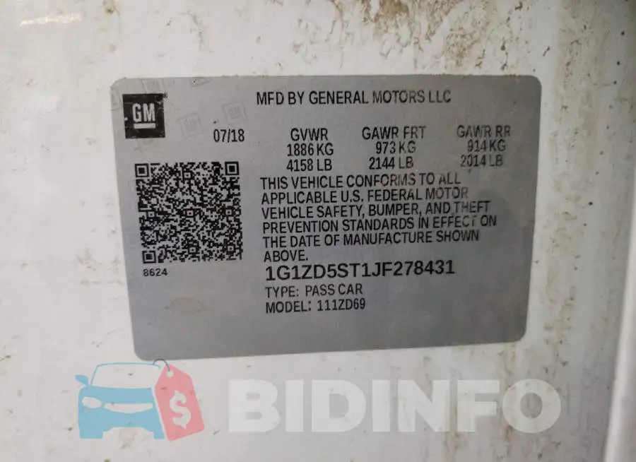 1G1ZD5ST1JF278431 Photo# 10