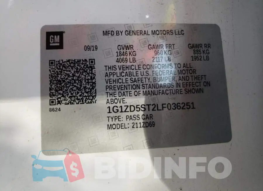 1G1ZD5ST2LF036251 Photo# 10