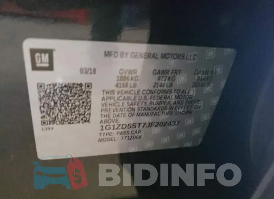 1G1ZD5ST7JF202437 Photo# 10