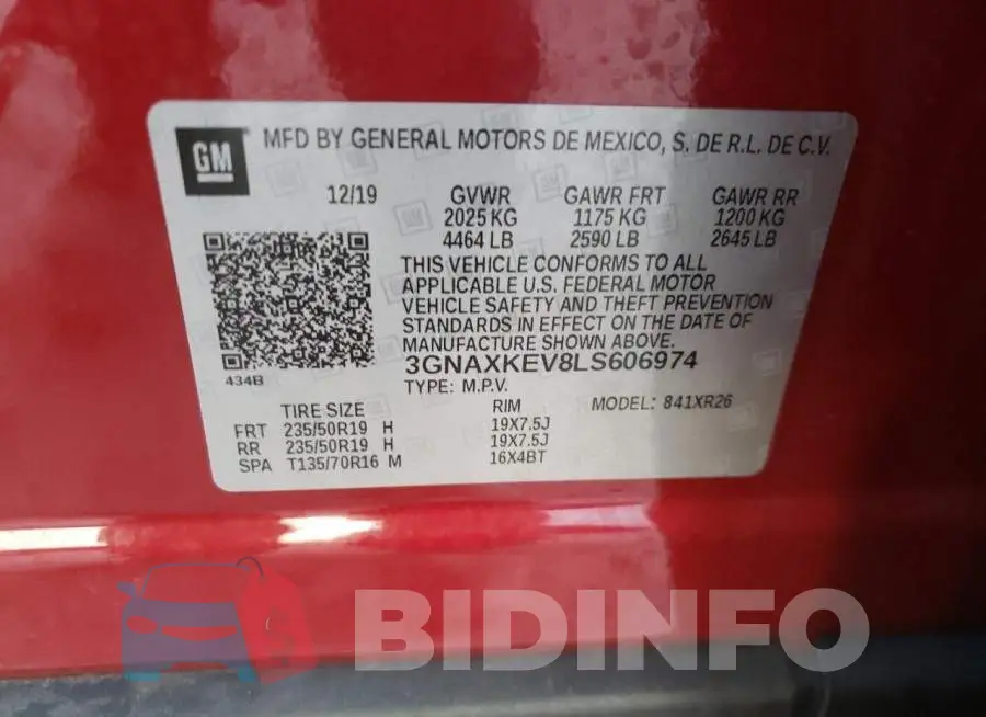 3GNAXKEV8LS606974 Photo# 10