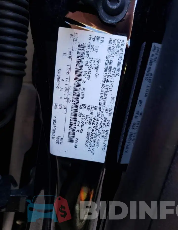 1FADP3F28JL288525 Photo# 10